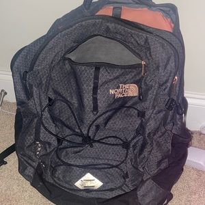 black/grey north face borealis backpack